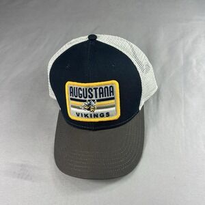 Augustana Vikings Snapback Hat Cap Gray Silver Trucker One Size Mens